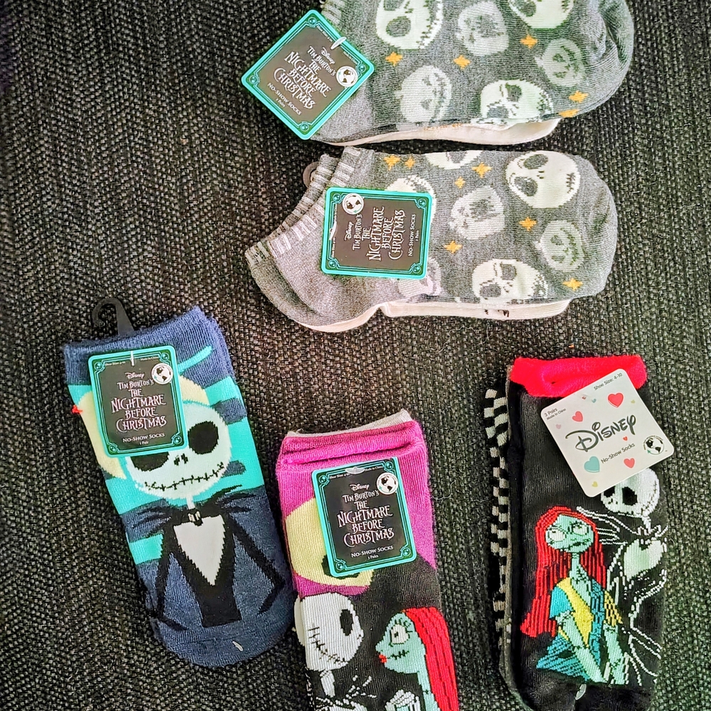 Disney Nightmare Before Christmas Character Socks Collection